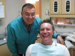 Dr. Serafimov with a patient