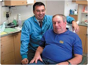 Dr. Serafimov with a patient