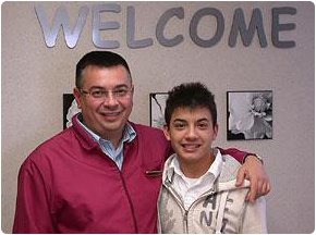 Dr. Serafimov with a patient
