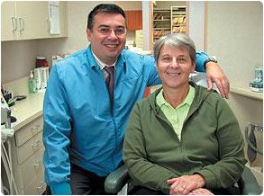 Dr. Serafimov with a patient